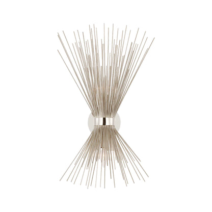 Strada Wall Light in Polished Nickel (25-Inch).