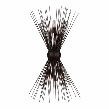 Strada Wall Light in Aged Iron (40.5-Inch).