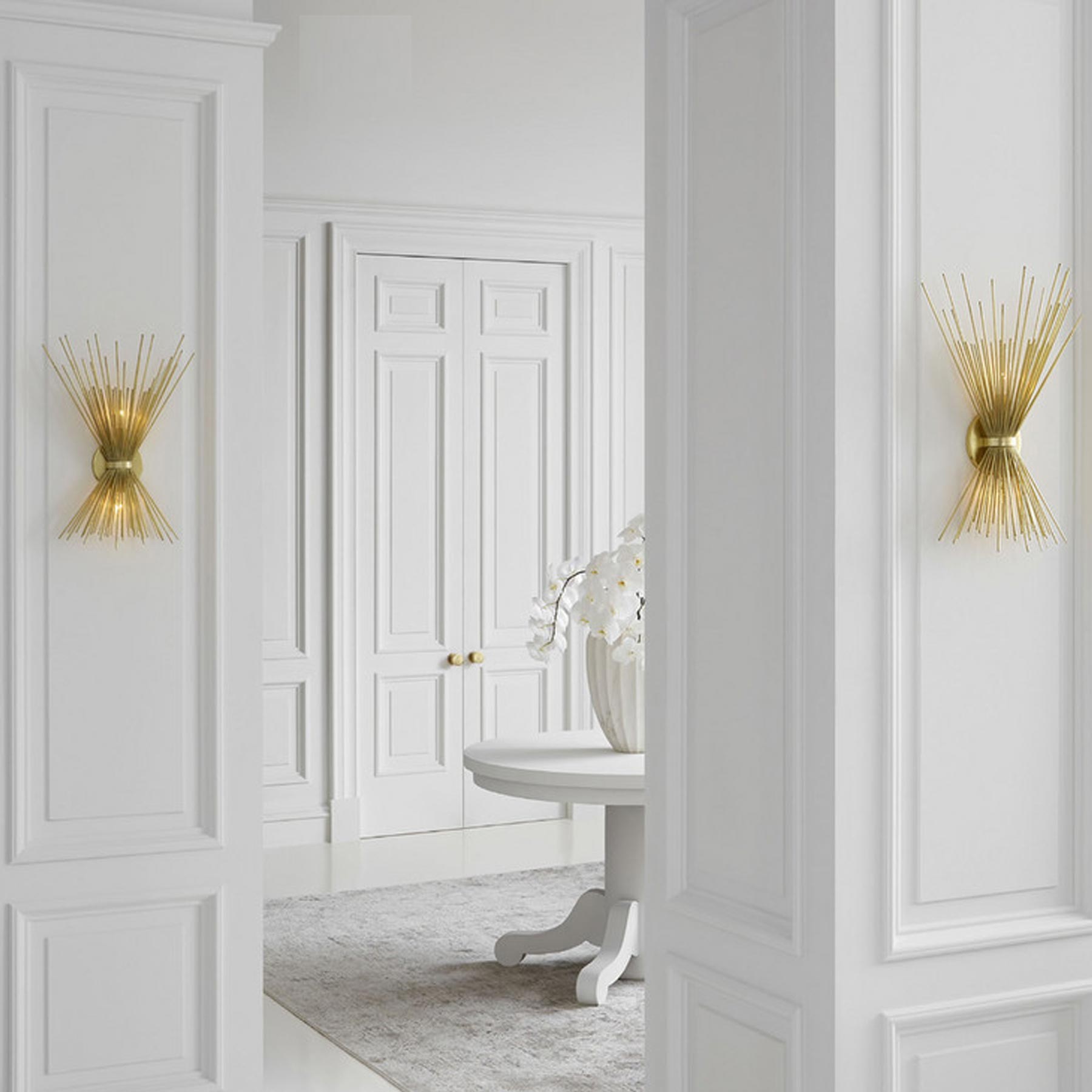 Strada Wall Light in living room.