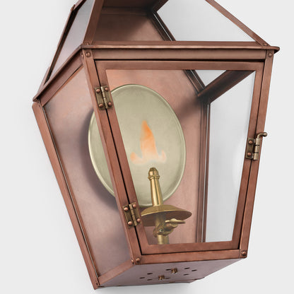 Stratford 3/4 Outdoor Gas Wall Light in Detail.