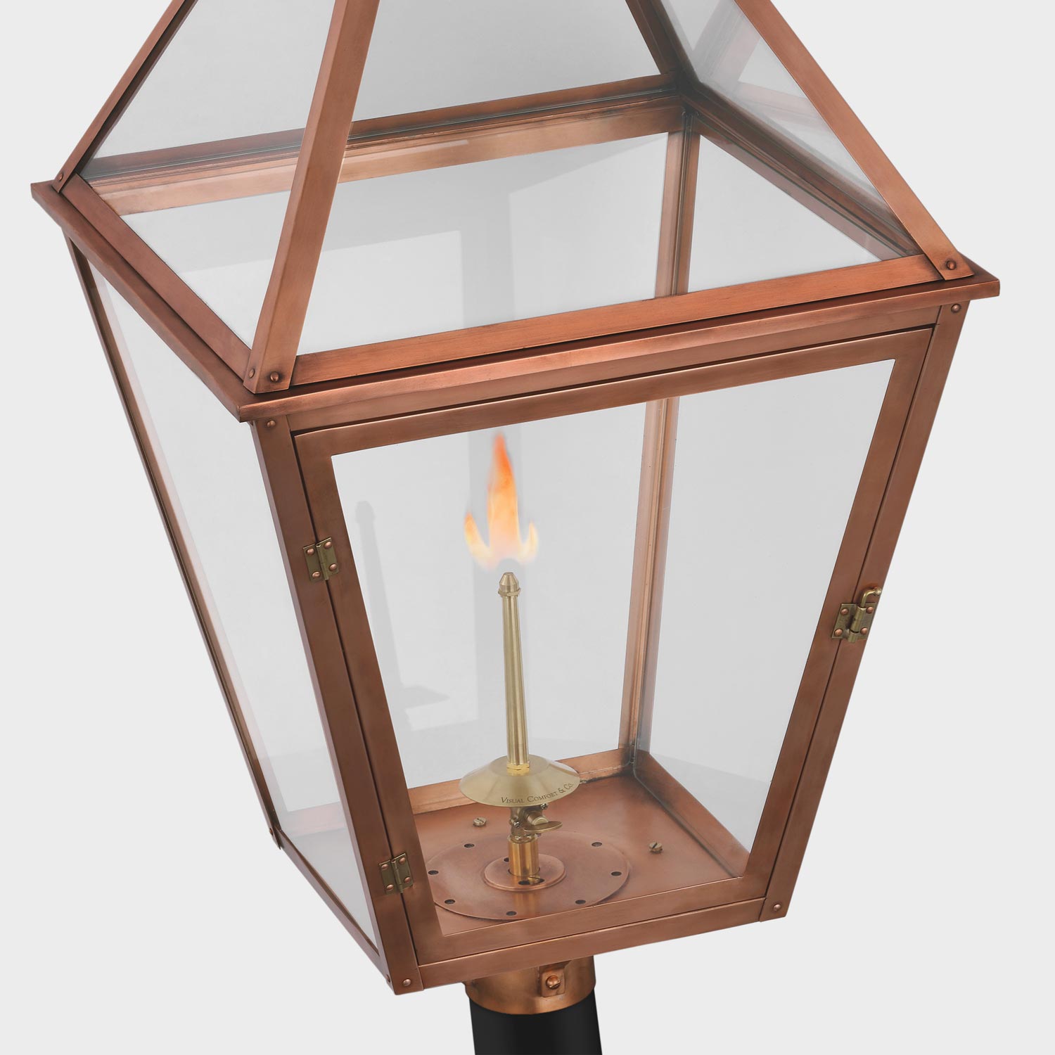 Stratford Outdoor Gas Post Light in Detail.