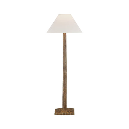 Strie Table Lamp in Gilded Iron.