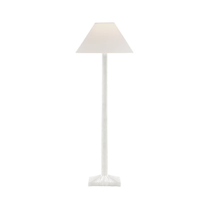 Strie Table Lamp in Plaster White.