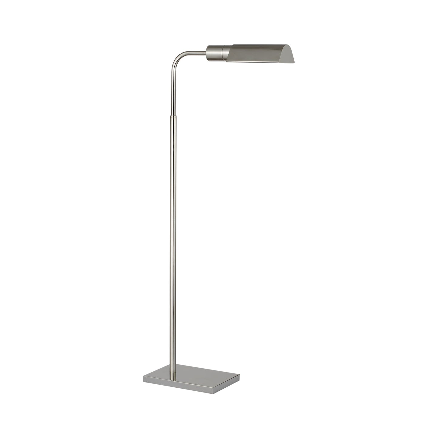 Studio LED Rechargeable Floor Lamp in Polished Nickel.