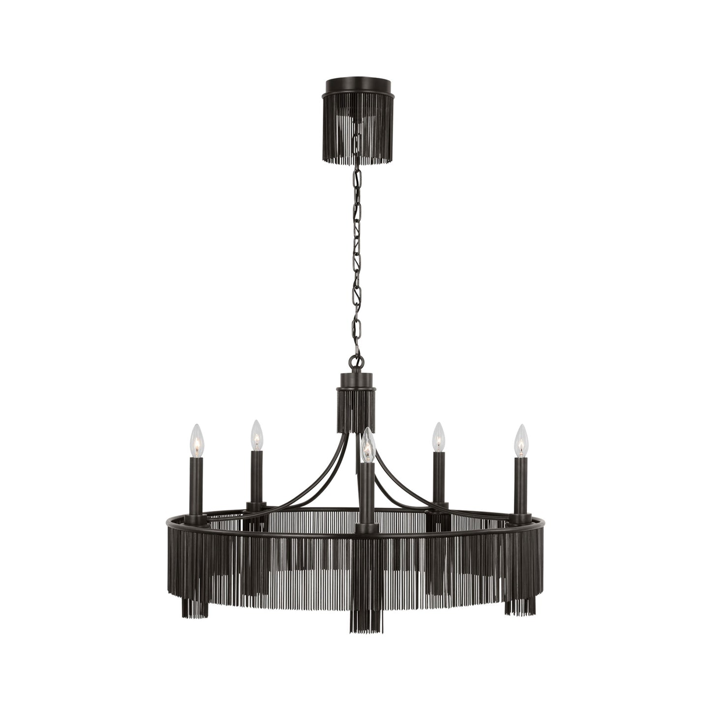 Sutton Chandelier in Bronze (5-Light).