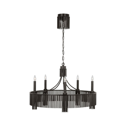 Sutton Chandelier in Bronze (5-Light).