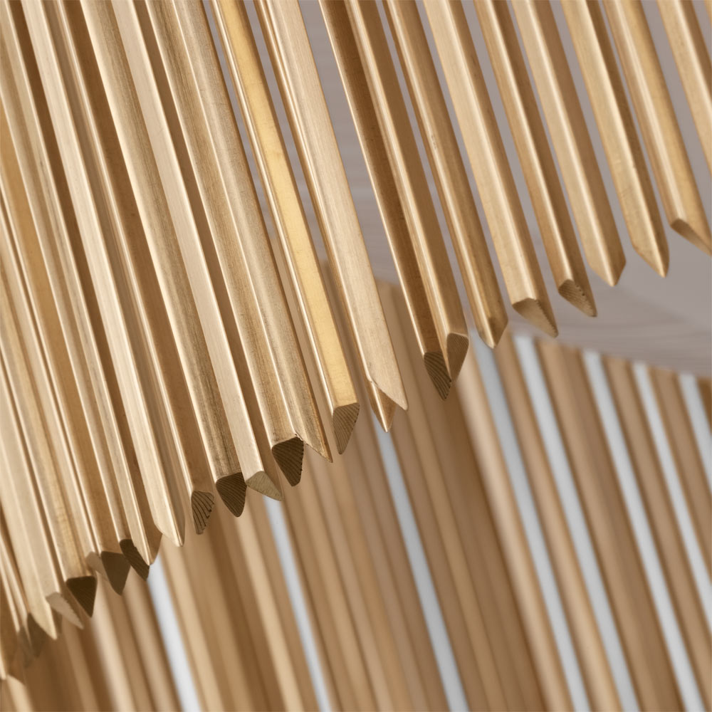 Sutton Flush Mount Ceiling Light in Detail.