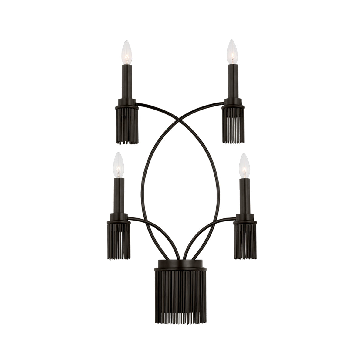 Sutton Wall Light in Bronze (4-Light).