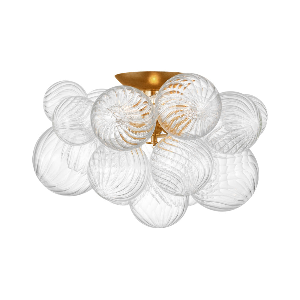 Talia Flush Mount Ceiling Light in Gild (3-Light).