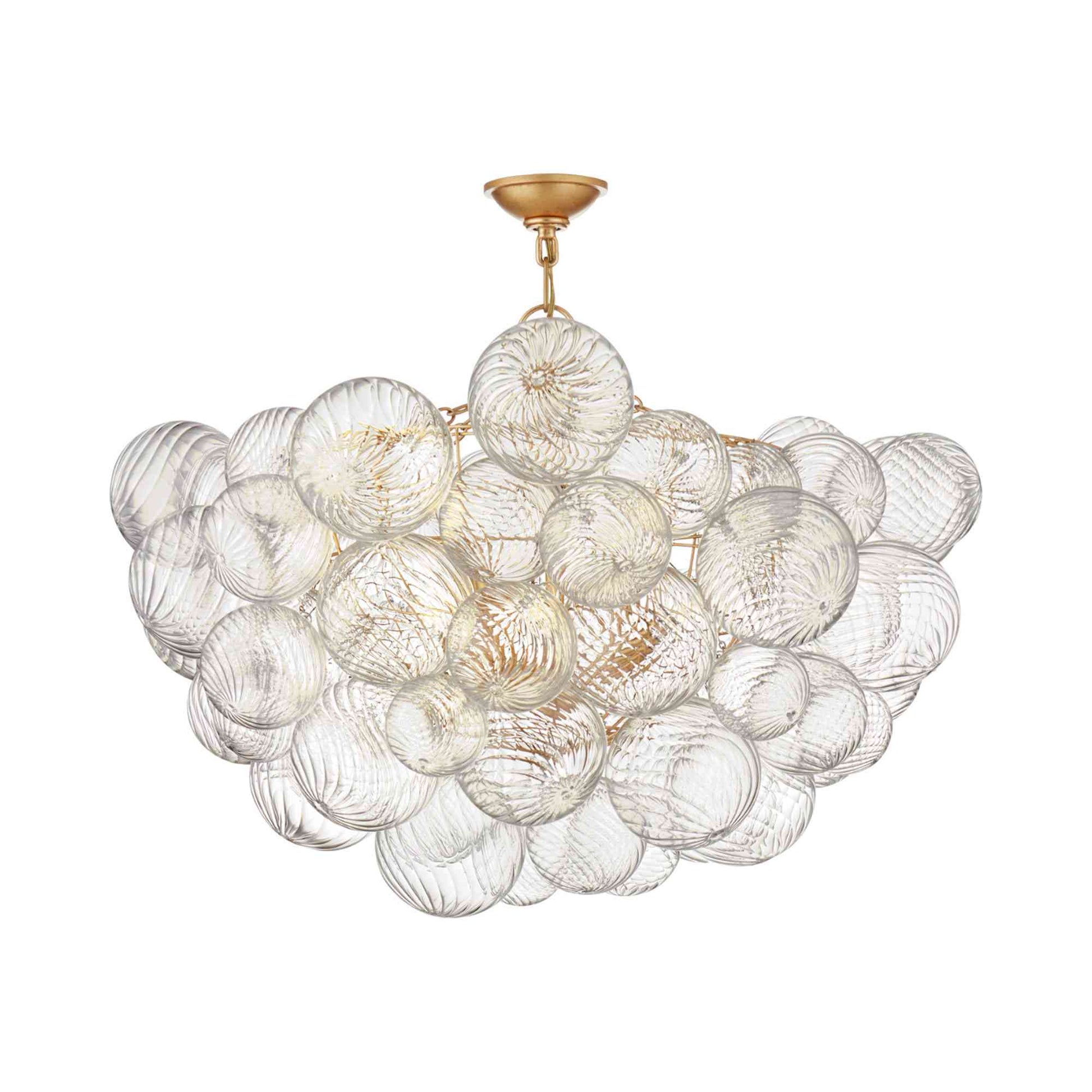 Talia Semi Flush Mount Ceiling Light in Gild (8-Light).