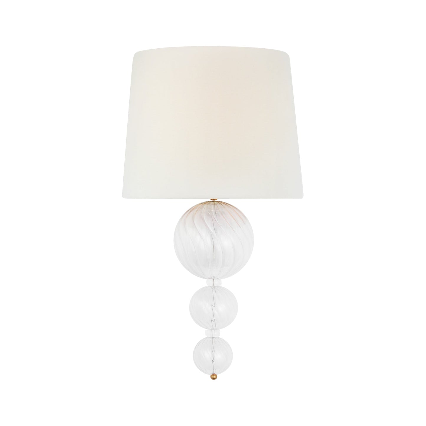 Talia Swirled Glass Wall Light in Gild.