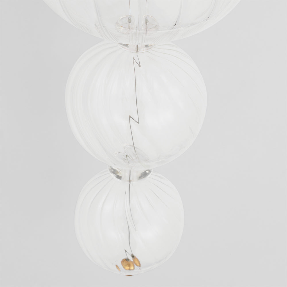 Talia Swirled Glass Wall Light in Detail.