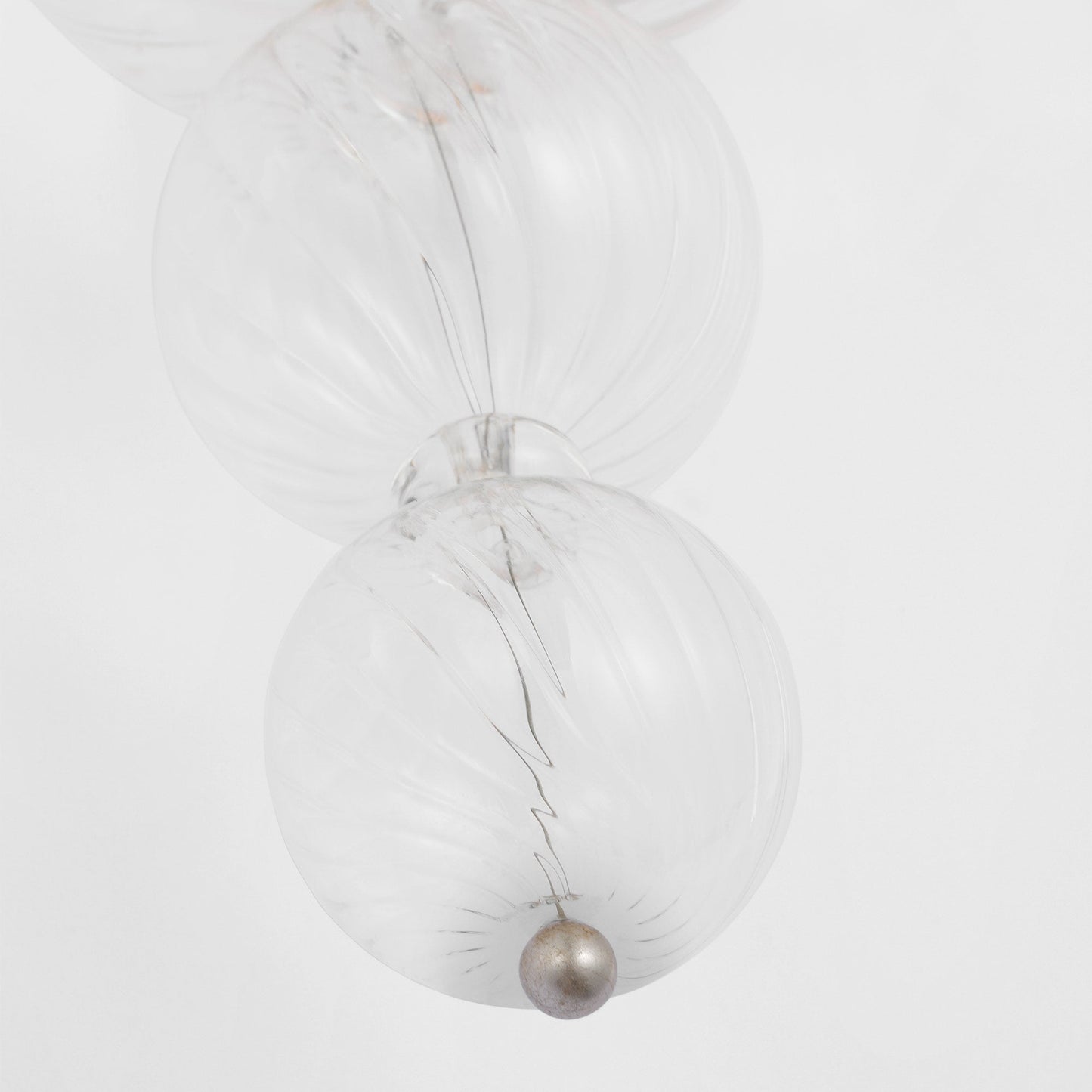 Talia Swirled Glass Wall Light in Detail.