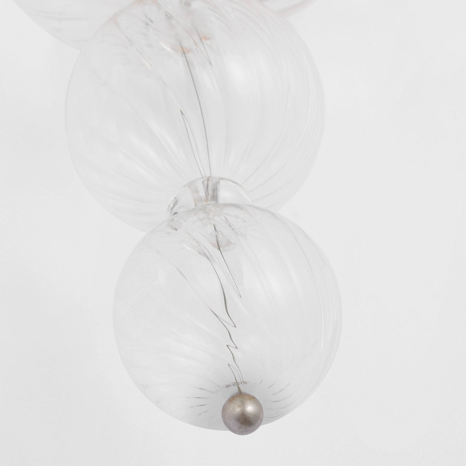Talia Swirled Glass Wall Light in Detail.