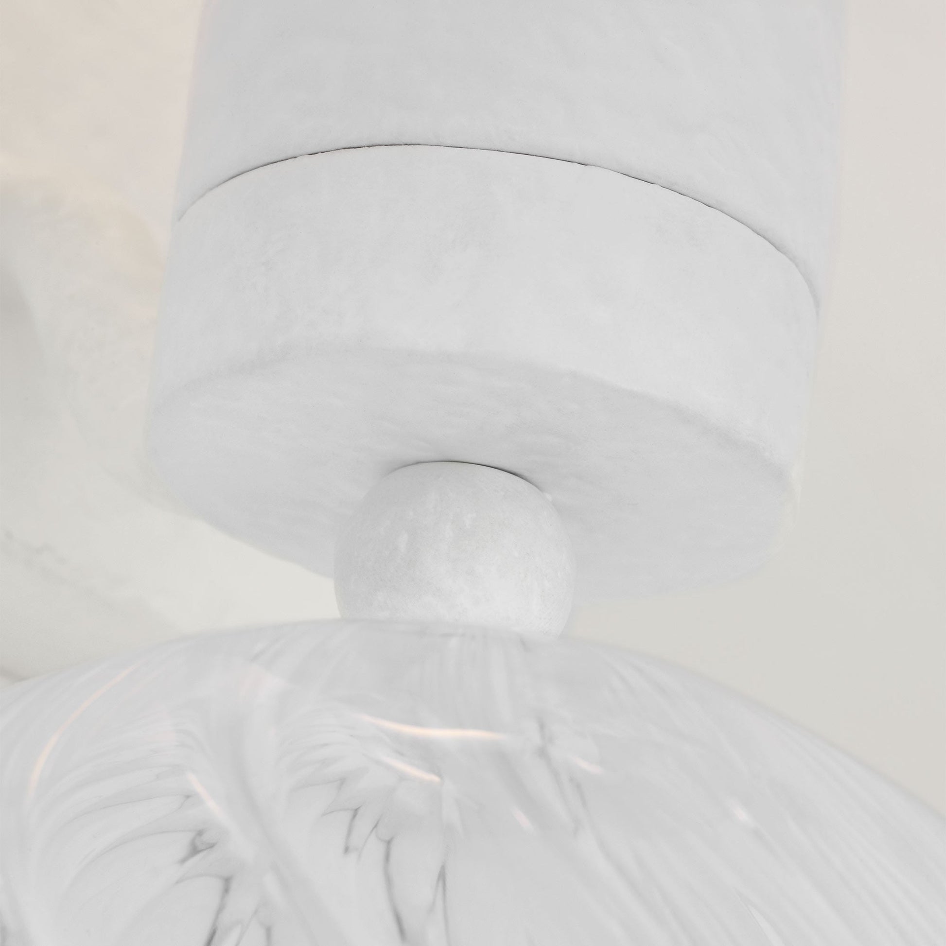 Talia Swirled Glass Wall Light in Detail.