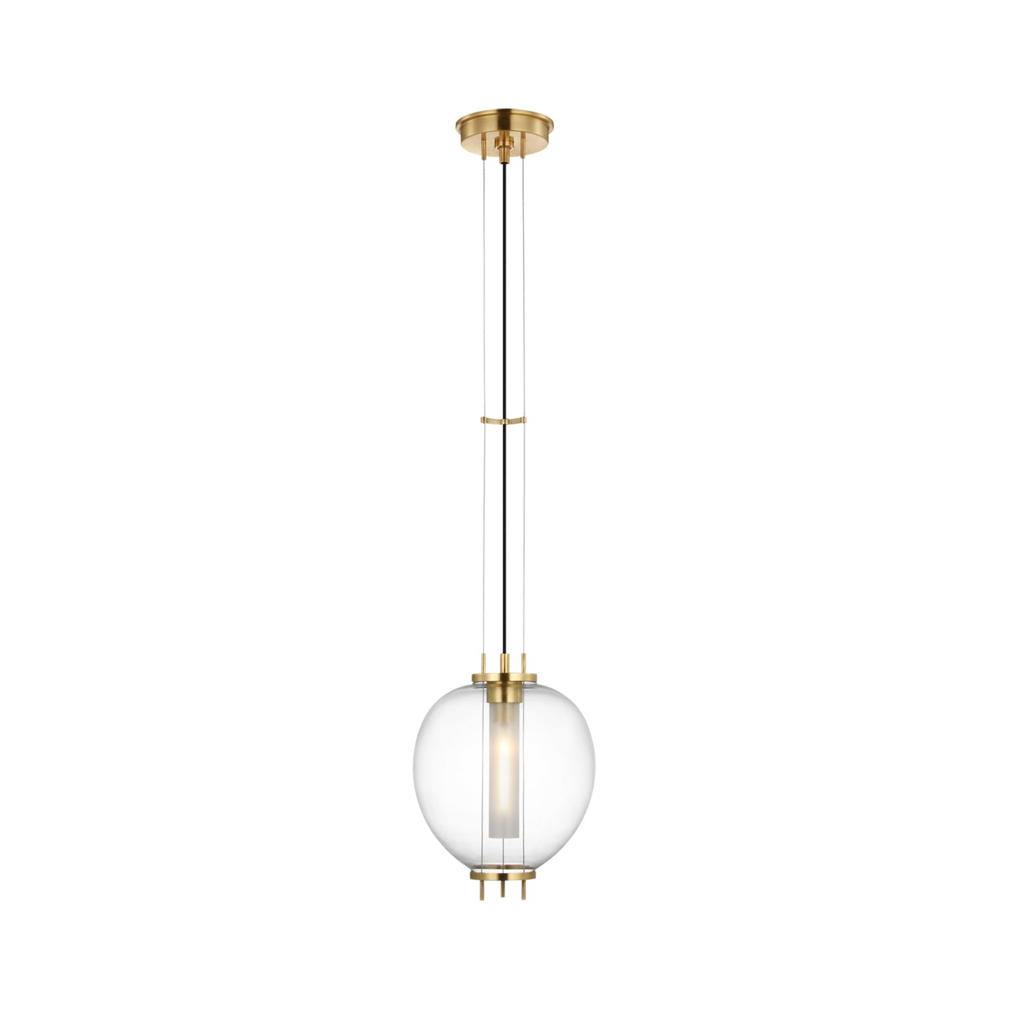 Taro Pendant Light in Antique Brass (9-Inch).