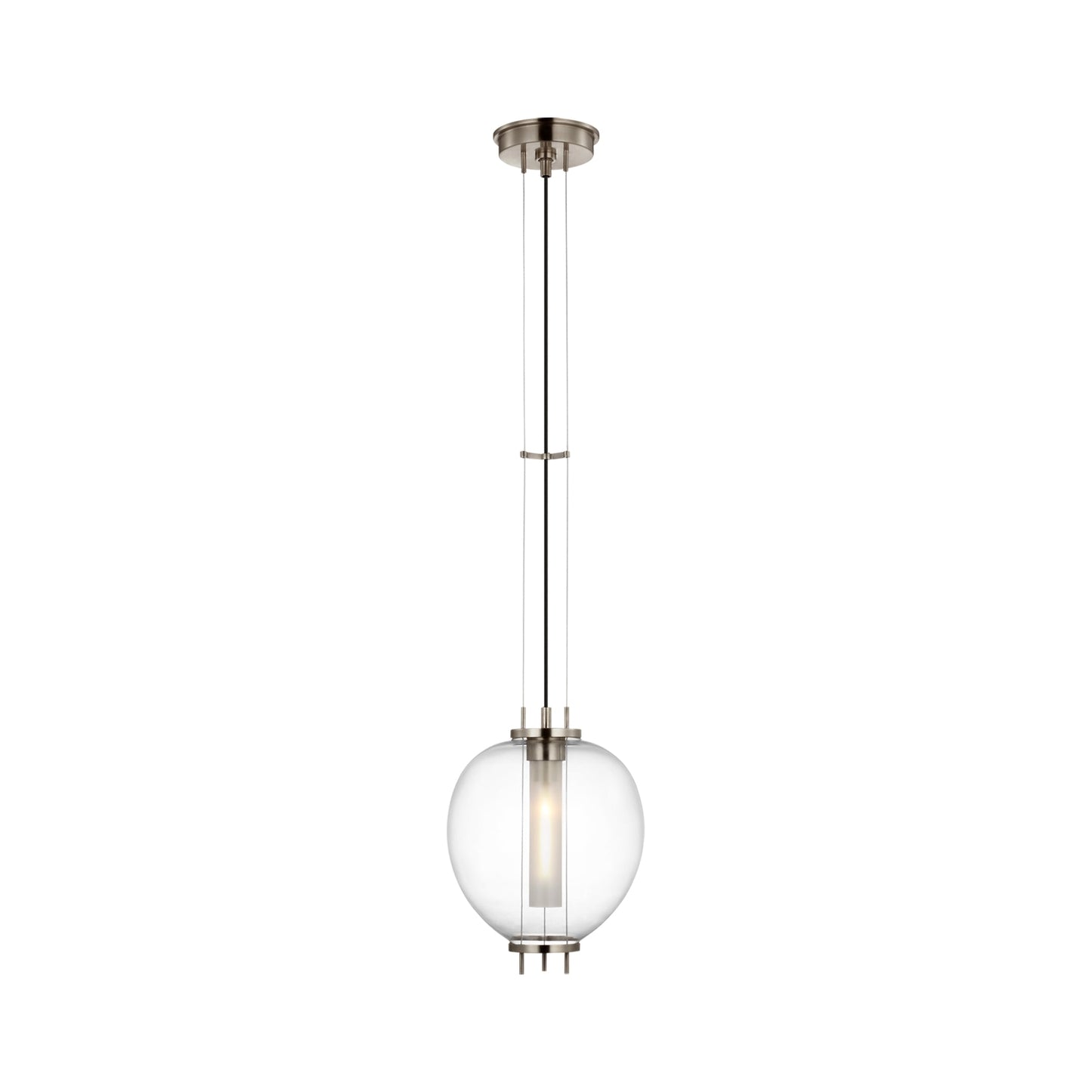 Taro Pendant Light in Antique Nickel (9-Inch).