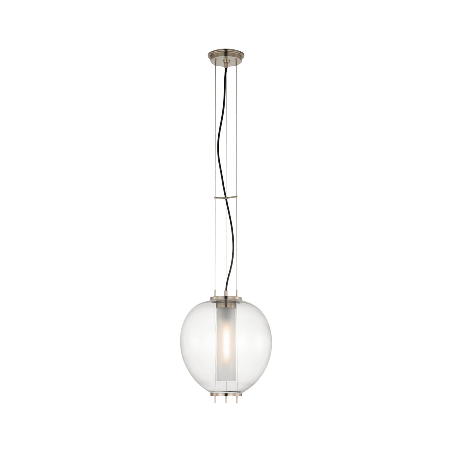 Taro Pendant Light in Antique Nickel (13-Inch).