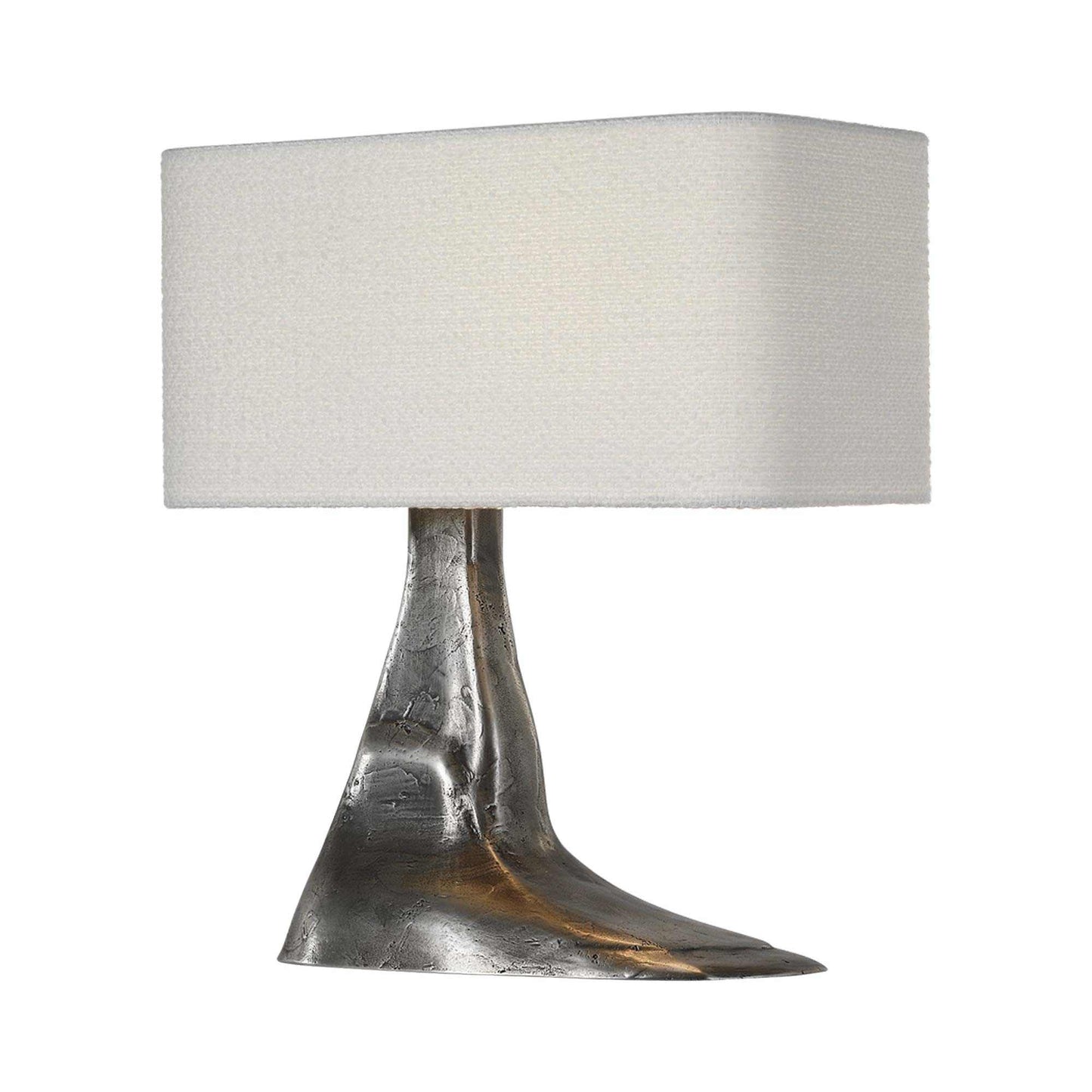 Terra-Forma Table Lamp in Museum Pewter (Left).