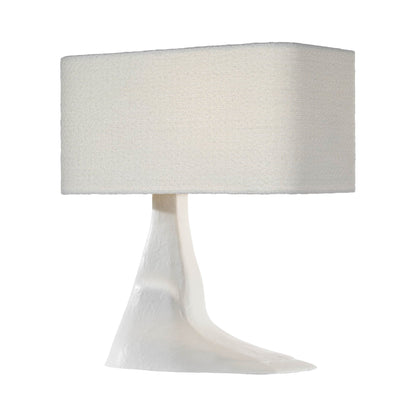 Terra-Forma Table Lamp in Plaster White (Left).