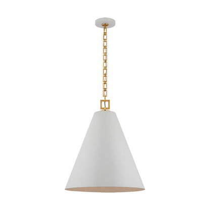 Theo Pendant Light in Soft White/Gild (22-Inch).