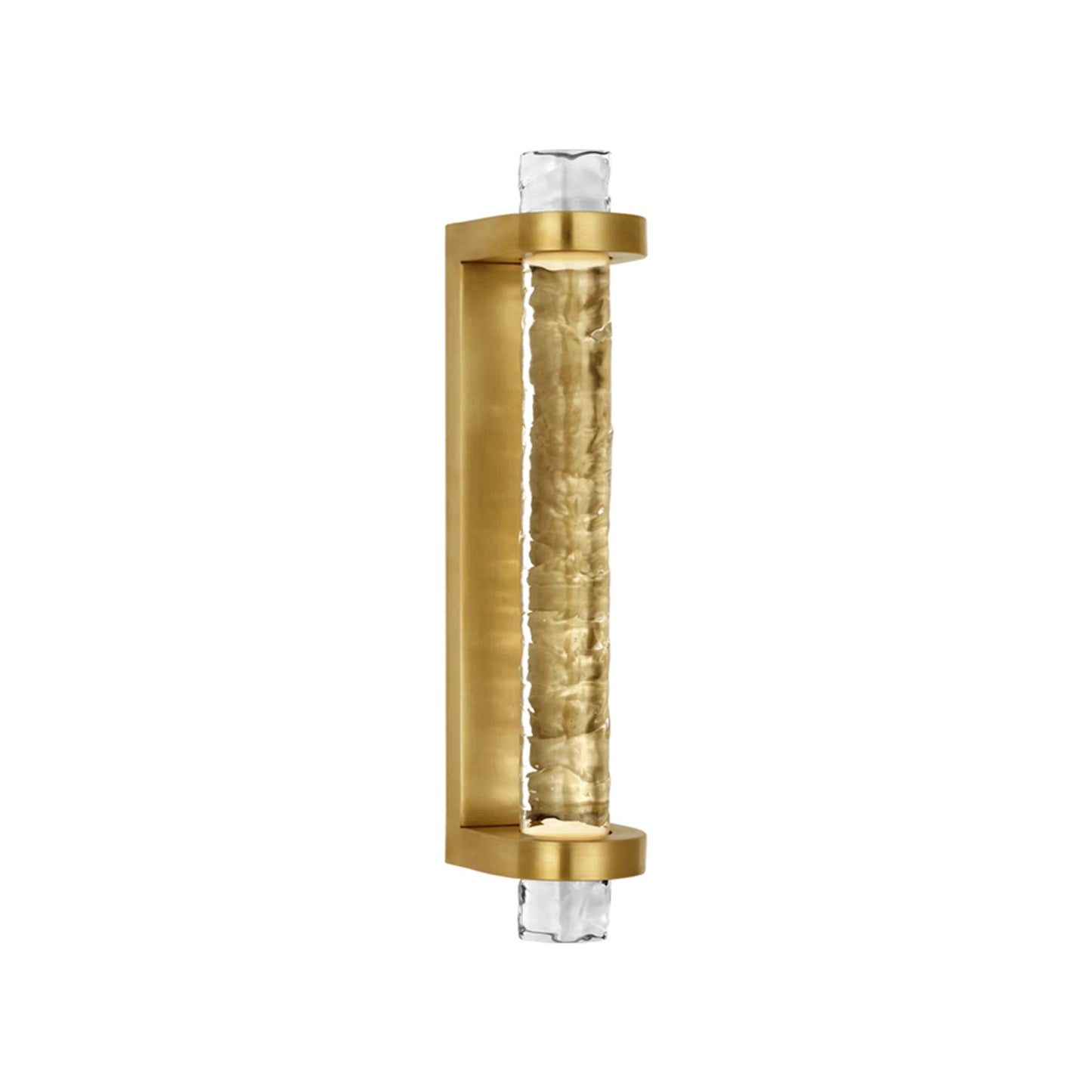 Theron LED Bath Wall Light in Soft Brass (15-Inch).