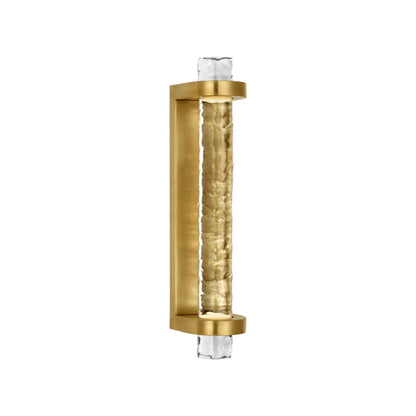 Theron LED Bath Wall Light in Soft Brass (15-Inch).