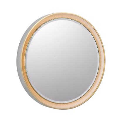 Tricia LED Wall Mirror in Polished Nickel and Gild (24-Inch).