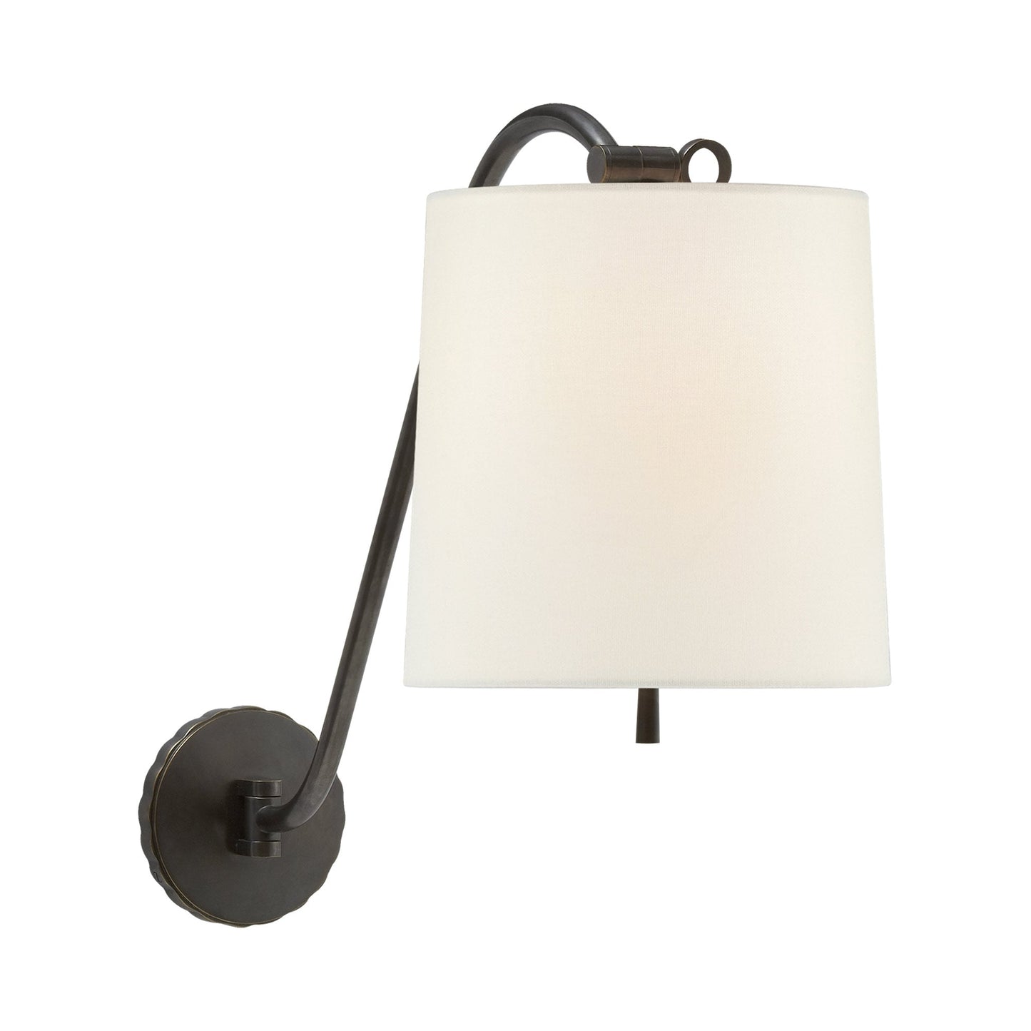 Understudy Wall Light in Bronze/Linen.