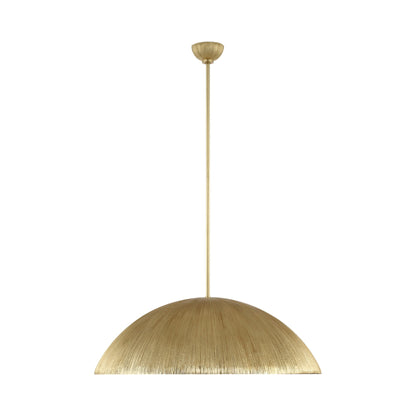 Utopia LED Sculpted Pendant Light in Gild (30-Inch).