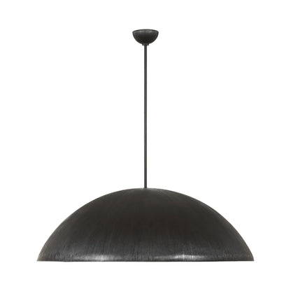 Utopia LED Sculpted Pendant Light in Aged Iron (48-Inch).