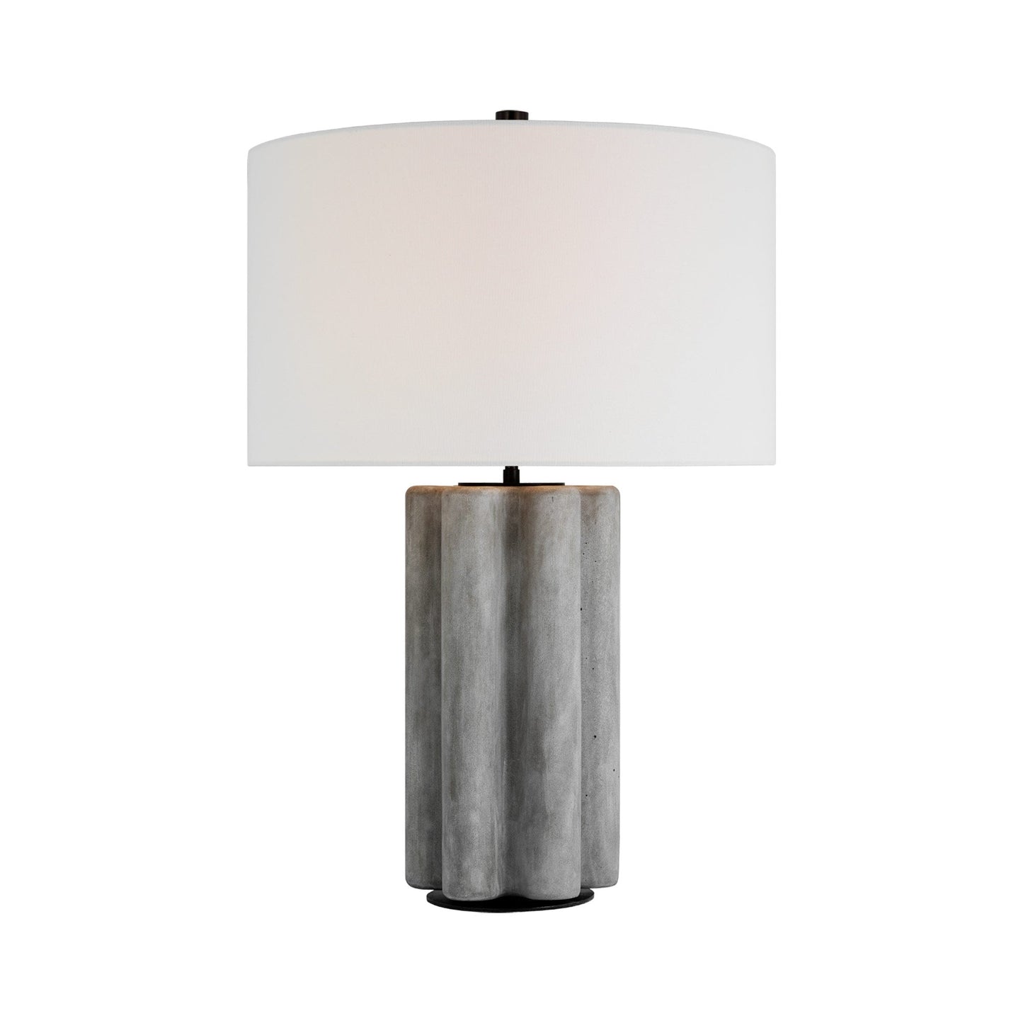 Vellig Table Lamp in Oyster Stained Concrete.