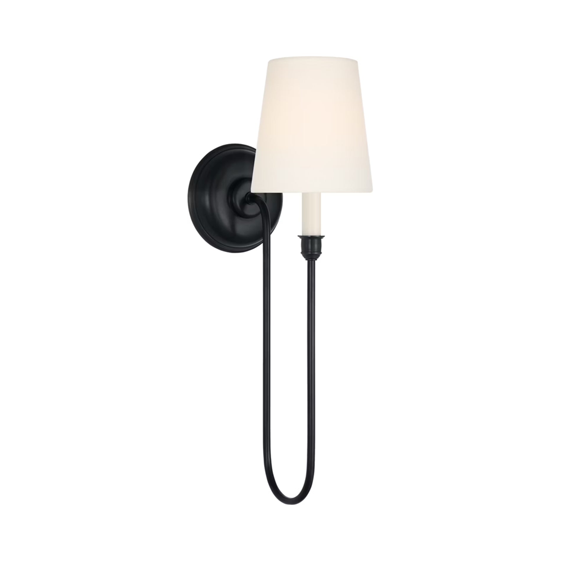 Vendome Deep Arm Wall Light in Bronze.