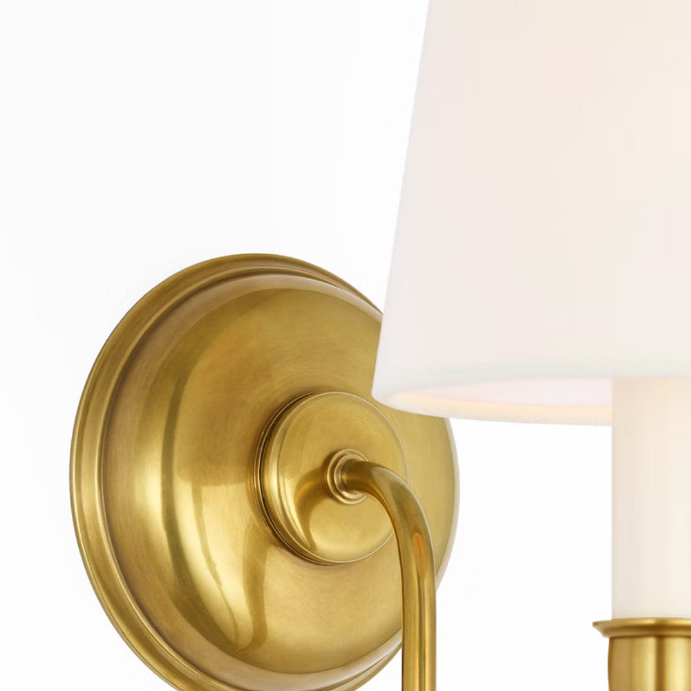 Vendome Deep Arm Wall Light in Detail.