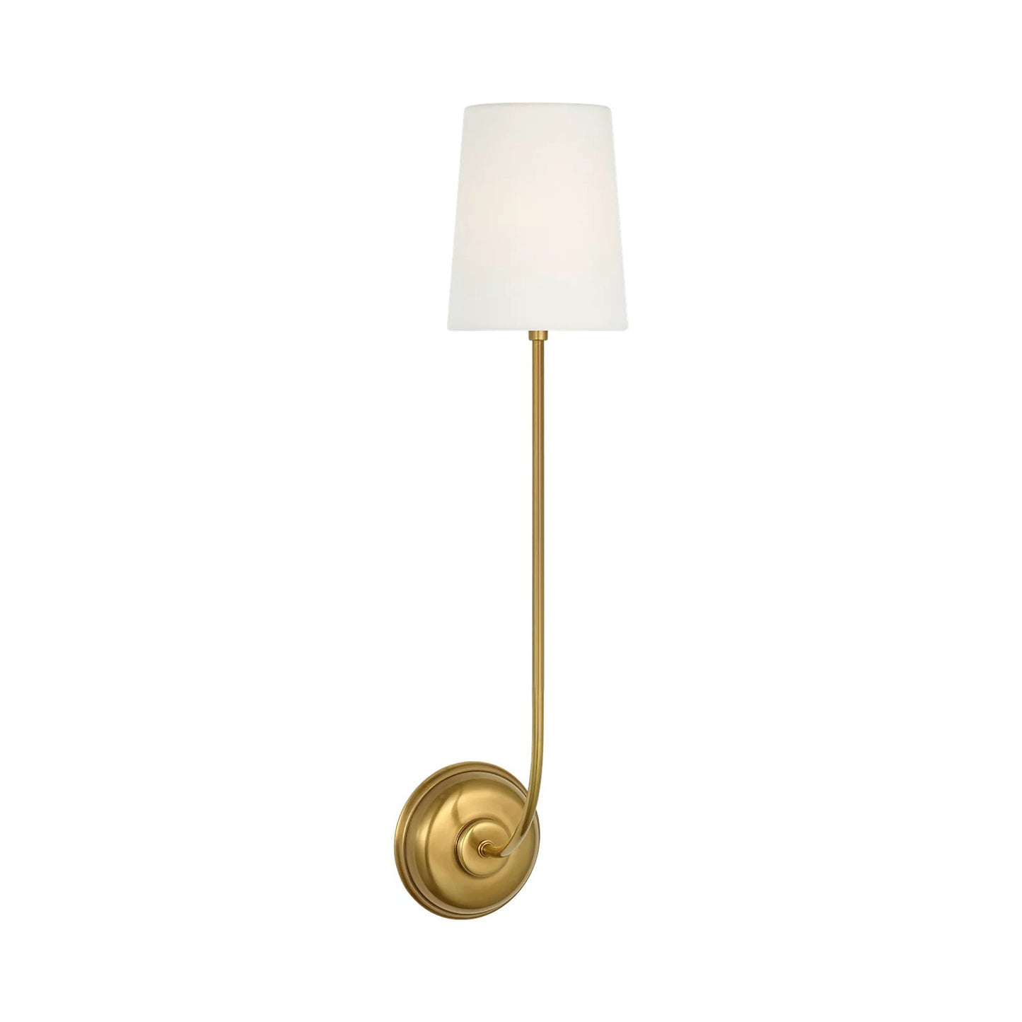 Vendome LED Rechargeable Wall Light in Hand-Rubbed Antique Brass (26.25-Inch).