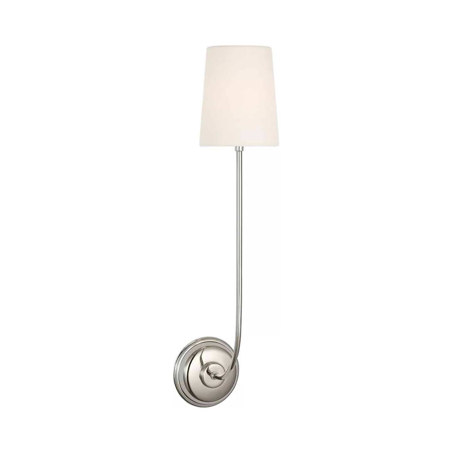 Vendome LED Rechargeable Wall Light in Polished Nickel (26.25-Inch).