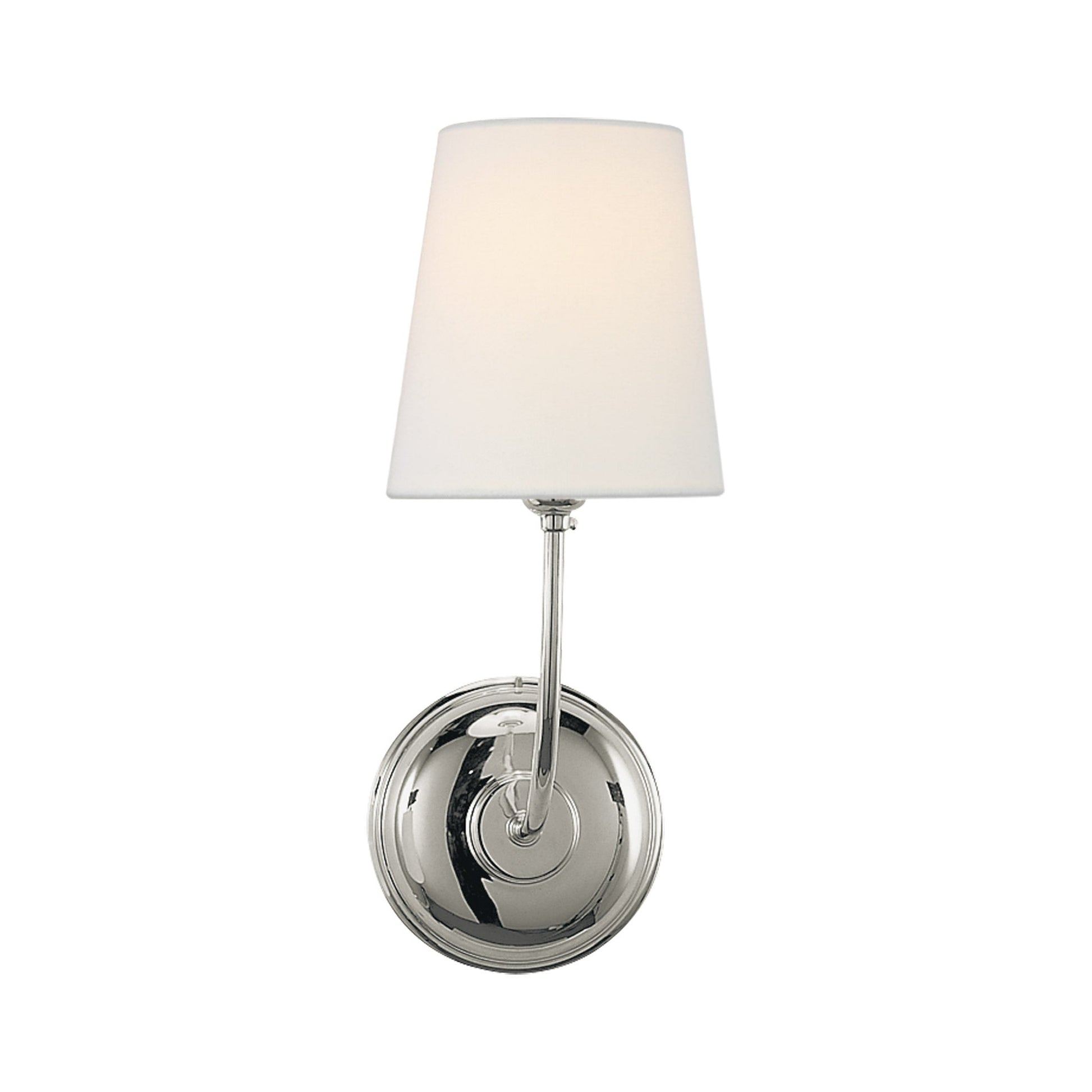 Vendome Wall Light in Polished Nickel (3-Light).