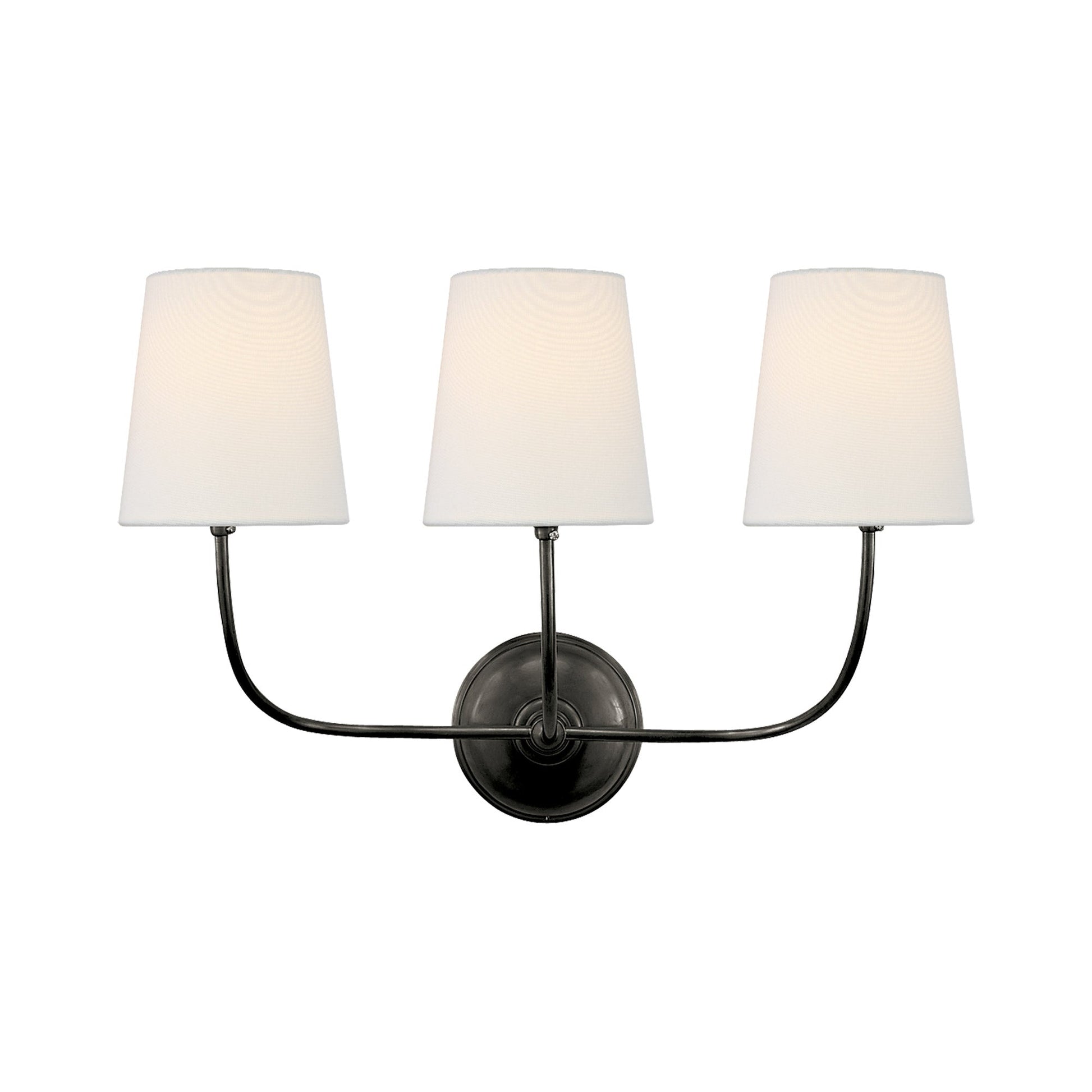 Vendome Wall Light in Bronze (3-Light).