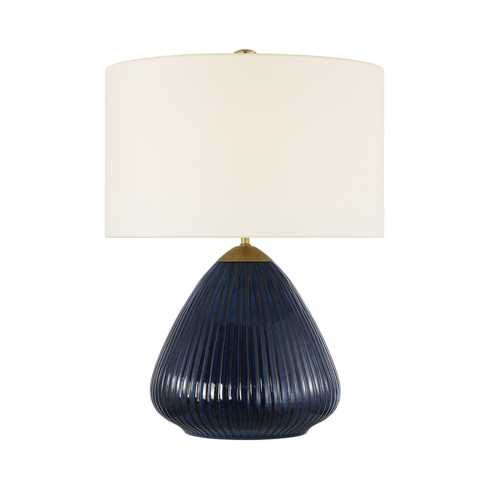 Vesse Table Lamp in Mixed Blue Brown.