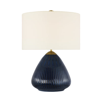 Vesse Table Lamp in Mixed Blue Brown.