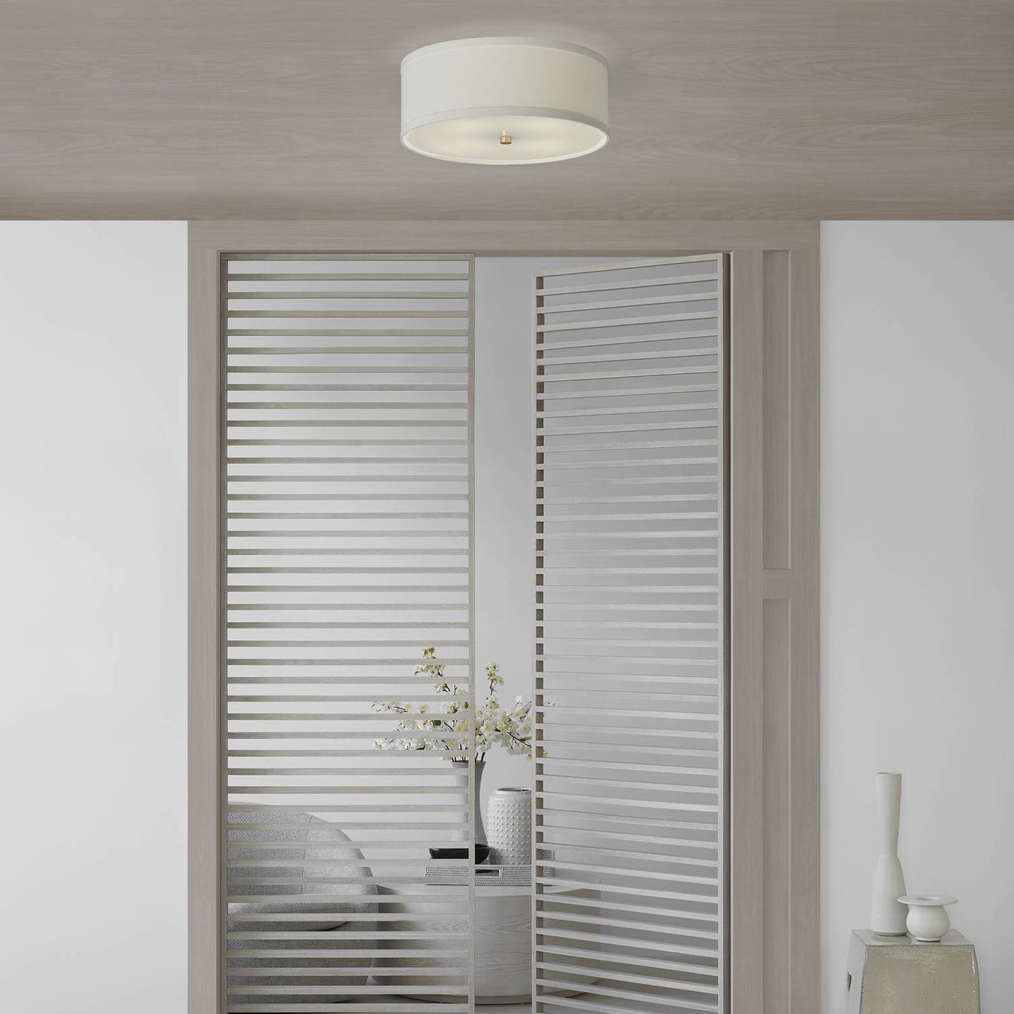 Walker Flush Mount Ceiling Light in Detail.