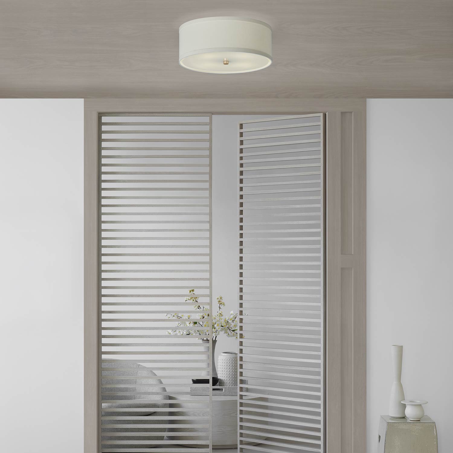 Walker Flush Mount Ceiling Light in Detail.