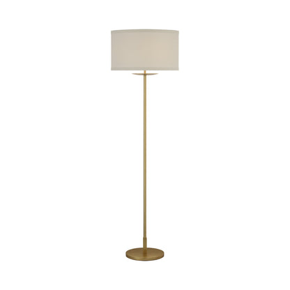 Walker LED Rechargeable Floor Lamp in Gild (Linen).