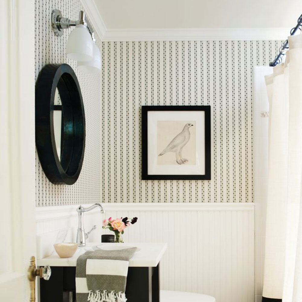 Wilton Vanity Wall Light in bathroom.