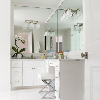 Wilton Vanity Wall Light in bathroom.