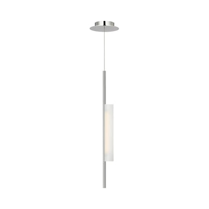 Windchime LED Pendant Light in Polished Nickel.