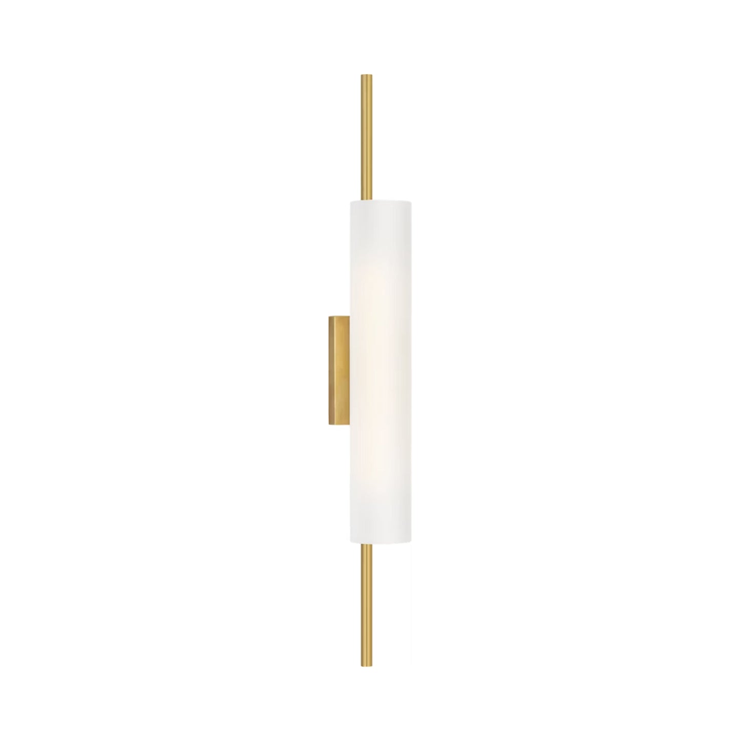 Windchime LED Wall Light in Soft Brass.