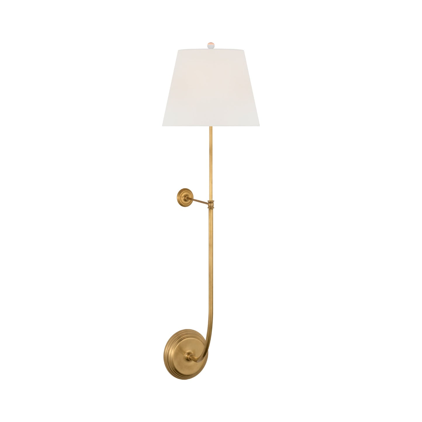 Wyatt Statement Wall Light in Hand Rubbed Antique Brass.
