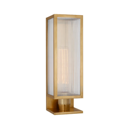 York Outdoor Wall Light in Soft Brass (1-Light/Small).