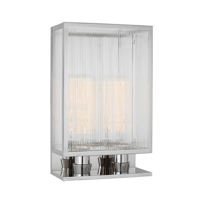 York  Wall Light in Polished Nickel (2-Light/Small).